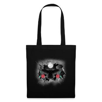 Ravens Halloween Crow Roses Mystical - Tote Bag - black - Front