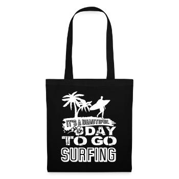 Surfing Beautiful Day To Go Surfing - Tote Bag - black - Front