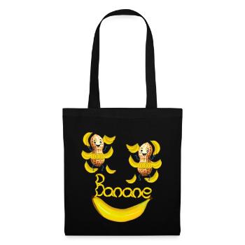 Peanuts Peanut Banana Bananas - Tote Bag - black - Front