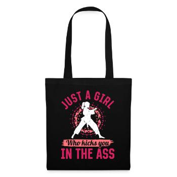 Juste une fille qui vous botte le cul - Muay Thai G - Sac en tissu - noir - Devant