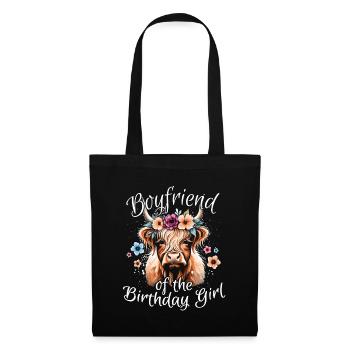 Boyfriend Of The Birthday Girl - Stoffbeutel - Schwarz - Vorne