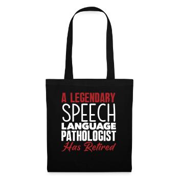 Legendary speech therapist is retired - Tote Bag - black - Front