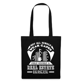 Real Estate Broker Real Estate Broker Hero - Tote Bag - black - Front