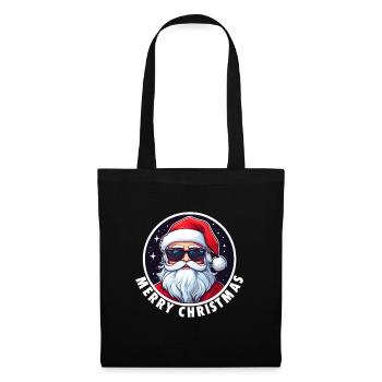 Weihnachtsoutfit Weihnachten Weihnachtsmann - Stoffbeutel - Schwarz - Vorne