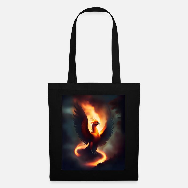 Phénix de feu épique - Sac en tissu - noir