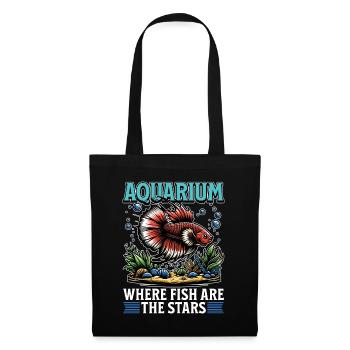 Aquarium Where Fish Are The Stars Fishkeeping - Stoffbeutel - Schwarz - Vorne