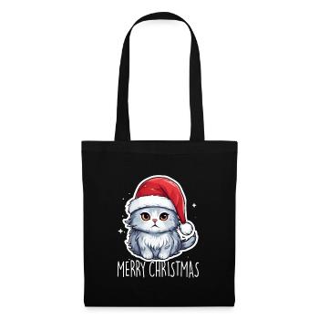 Cat Christmas - Tote Bag - black - Front