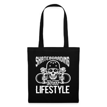 Skateboarding Is My Lifestyle - Tote Bag - black - Front