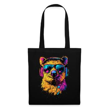 Lunettes de soleil Quokka Rainbow Australia Quokkas - Sac en tissu - noir - Devant