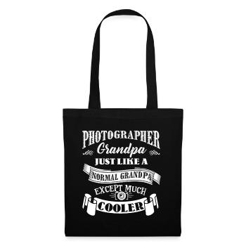 Photographer Grandpa Is Cooler - Tote Bag - black - Front