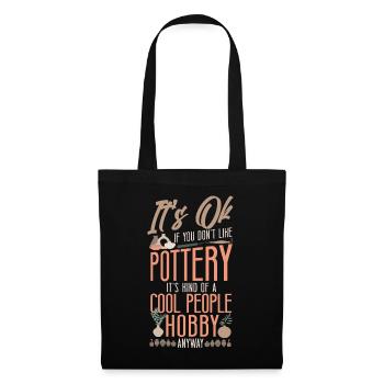 Poterie Céramiste Artiste C’est OK Si - Sac en tissu - noir - Devant