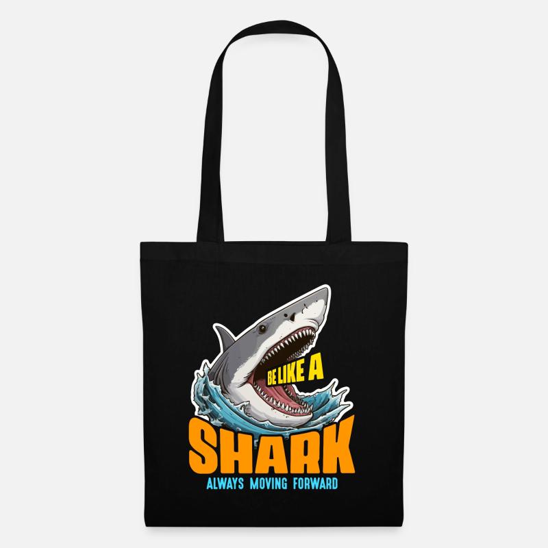 Shark Hunting Be Like A Shark Always Scuba Diving - Stoffbeutel - Schwarz