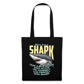 Shark Hunting Advice From A Shark Fossil Hunting - Tote Bag - black - Front