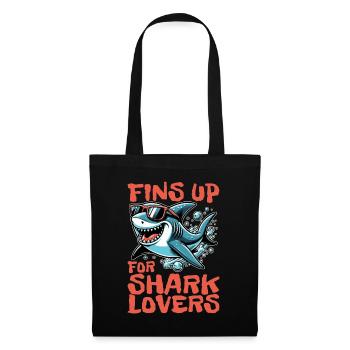 Shark Enthusiast Fins Up For Shark Marine Life - Tote Bag - black - Front
