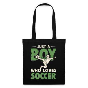 Soccer Soccer Player, Soccer Player Boy - Tote Bag - black - Front