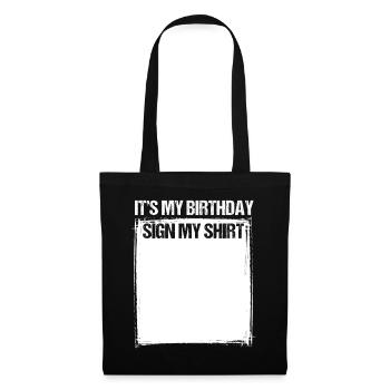 Gift Round Birthday Party Celebration Birthday - Tote Bag - black - Front
