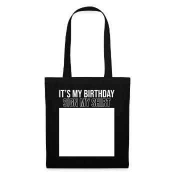 Gift Round Birthday Party Celebration Birthday - Tote Bag - black - Front