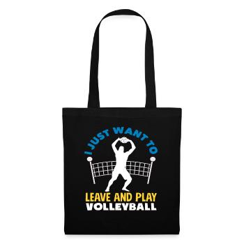 Just play volleyball - Tote Bag - black - Front