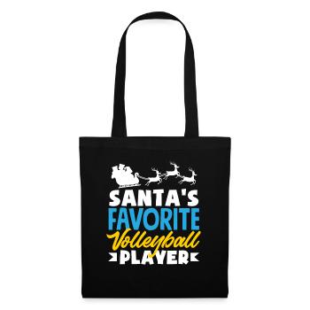 Volleyball Player Christmas Time Favorite - Tote Bag - black - Front