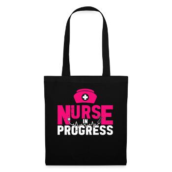 Nurse in progress - Hospital Nurse Nursing Student - Tote Bag - black - Front