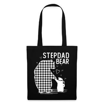 Stepdad Bear - Stoffbeutel - Schwarz - Vorne