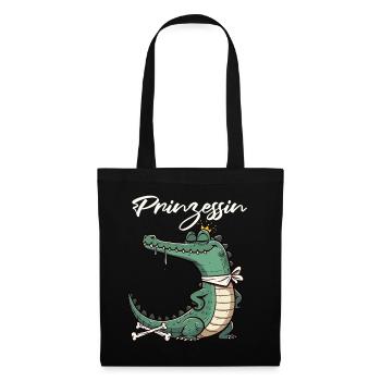 Carnaval Cologne Crocodile Princesse Kölle Alaaf - Sac en tissu - noir - Devant