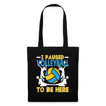 J’ai fait une pause pour être ici - Sac en tissu - noir - Devant