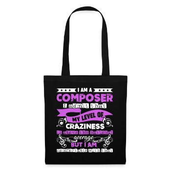 Composer I am A Composer - Tote Bag - black - Front