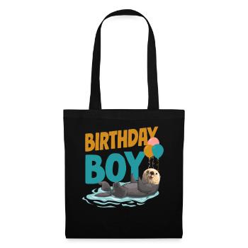 Otter Birthday Boy Birthday Boy - Stoffbeutel - Schwarz - Vorne