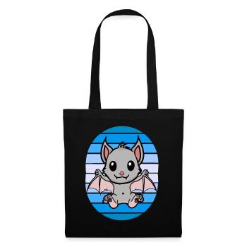Retro Bat Bats - Tote Bag - black - Front