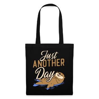 Otter Pun Just Anotter Day - Tote Bag - black - Front
