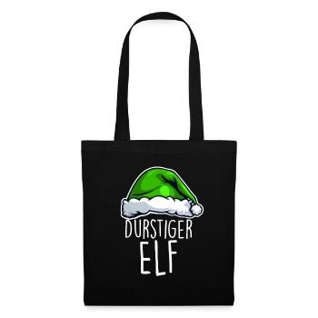 Durstiger Elf - Stoffbeutel - Schwarz - Vorne