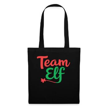 Équipe Elfe Onze Elfes Elfes Noël Onze Noël - Sac en tissu - noir - Devant