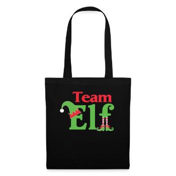 Équipe Elfe Onze Elfes Elfes Noël Onze Noël - Sac en tissu - noir - Devant