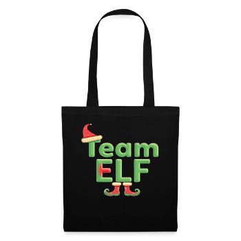 Équipe Elfe Onze Elfes Elfes Noël Onze Noël - Sac en tissu - noir - Devant