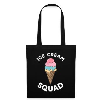 Frozen Cream Lover Squad Drôle de collations d’été Sucré - Sac en tissu - noir - Devant