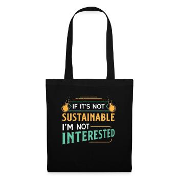 Scientifique de l’environnement si ce n’est pas agricole - Sac en tissu - noir - Devant