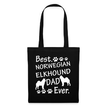 Best Norwegian Elkhound Dad Ever - Tote Bag - black - Front
