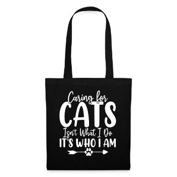 Caring for Cats Isn't What I Do Meow Kitty Rescue - Tote Bag - black - Front