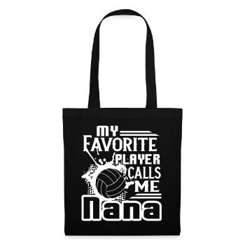 My Favorite Volleyball Player Calls Me Nana - Tote Bag - black - Front
