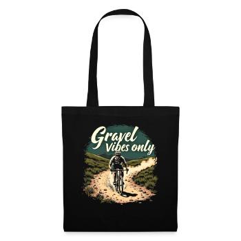 Gravel Vibes Only Gravel Bike Gravel Fahrrad - Tote Bag - black - Front