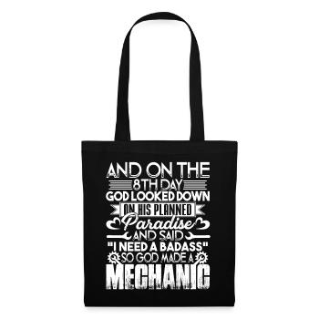 Mechanic God Made A Mechanic - Tote Bag - black - Front