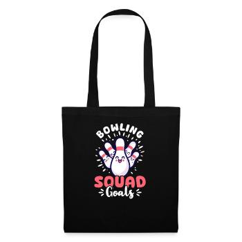 Bowling Bowling Squad Ziele - Stoffbeutel - Schwarz - Vorne
