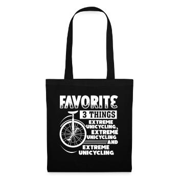Unicycling I Like Extreme Unicycling - Tote Bag - black - Front