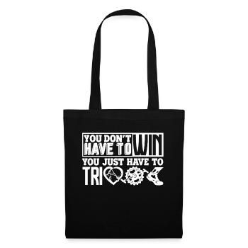 Triathlon Just Have To Tri - Tote Bag - black - Front