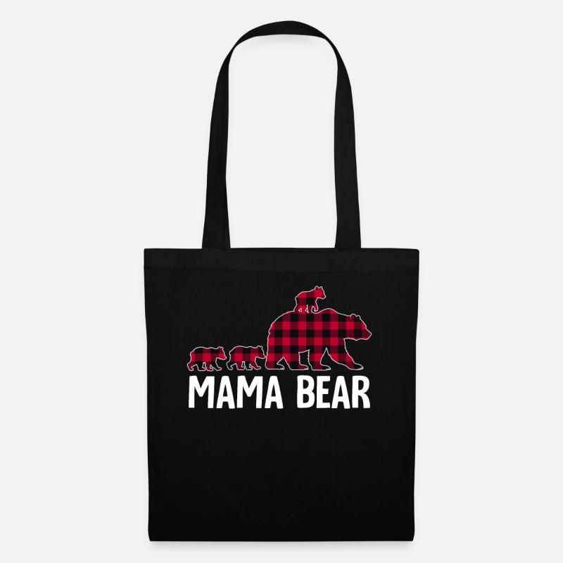 Mama Bear - Stoffbeutel - Schwarz