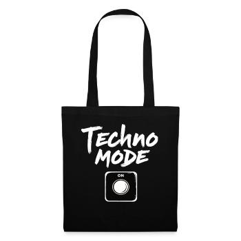 Techno Mode On Techno Techno Music Techno - Tote Bag - black - Front