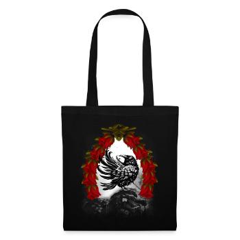 Personnage de conte de fées : Corbeau, Corbeau, Corbeau, Corbeau, Conte de fées - Sac en tissu - noir - Devant