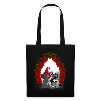 Mystique Conte de fées Conte de fées Personnage Chat de Noël - Sac en tissu - noir - Devant