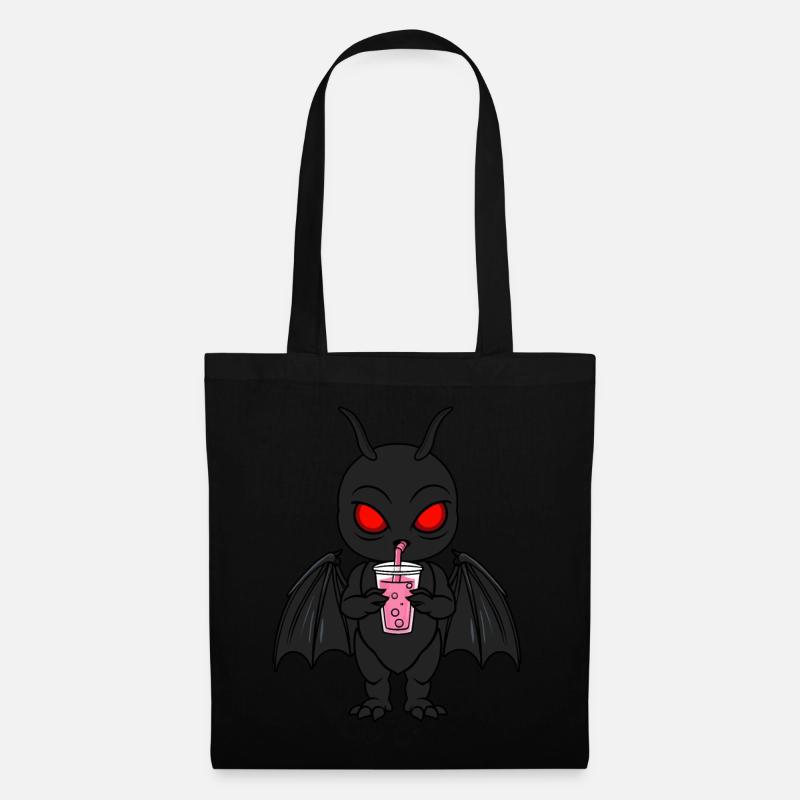 Mothman Bubble Tea - Stoffbeutel - Schwarz